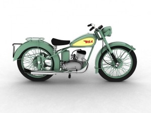 bsa bantam d1 1948 Modello 3D