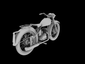 bsa bantam d1 1948 3D Model