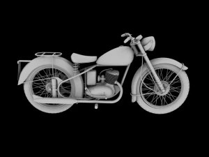 bsa bantam d1 1948 3D Model