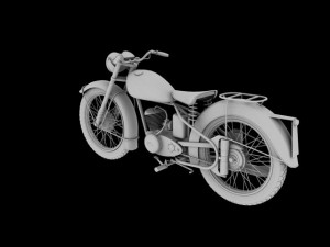 bsa bantam d1 1948 Modello 3D