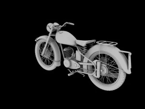 bsa bantam d1 1948 3D Model