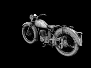bsa bantam d1 1948 3D Model