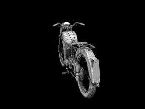 bsa bantam d1 1948 Modello 3D