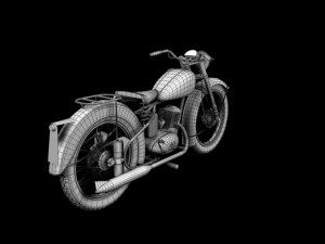 bsa bantam d1 1948 Modello 3D