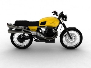 moto guzzi v7 scrambler 2012 Modèle 3D