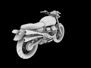 moto guzzi v7 scrambler 2012 3D Model
