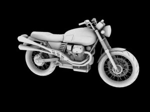 moto guzzi v7 scrambler 2012 3D Model