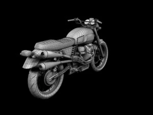 moto guzzi v7 scrambler 2012 3D Model