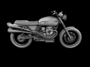 moto guzzi v7 scrambler 2012 Modèle 3D