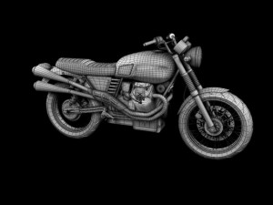 moto guzzi v7 scrambler 2012 Modèle 3D