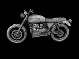 moto guzzi v7 scrambler 2012 Modèle 3D