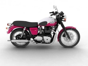 Триумф Бонневиль Т100 2012 г. 3D Модель