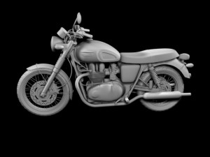 triumph bonneville t100 2012 Modelo 3D