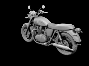Триумф Бонневиль Т100 2012 г. 3D Модель