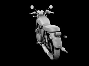 Триумф Бонневиль Т100 2012 г. 3D Модель