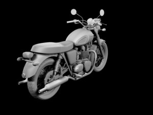 triumph bonneville t100 2012 Modelo 3D