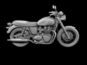 triumph bonneville t100 2012 Modelo 3D