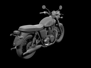 triumph bonneville t100 2012 Modelo 3D