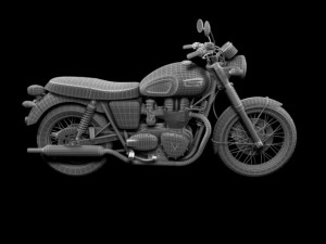 triumph bonneville t100 2012 Modelo 3D