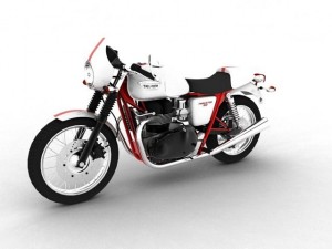 triumph thruxton 2011 3D Model