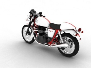 triumph thruxton 2011 3D Model