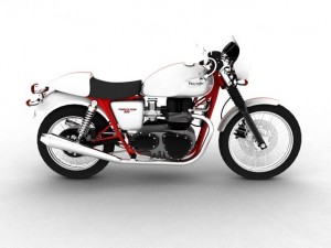 triumph thruxton 2011 3D Model