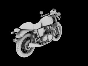 triumph thruxton 2011 3D Model