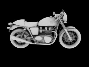 triumph thruxton 2011 3D Model