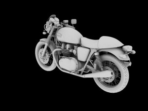 triumph thruxton 2011 3D Model