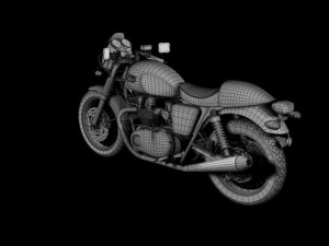 triumph thruxton 2011 3D Model