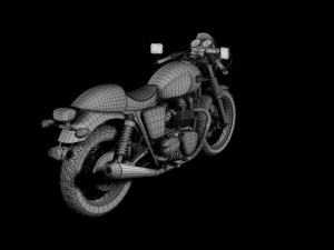 triumph thruxton 2011 3D Model