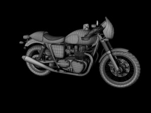 triumph thruxton 2011 3D Model