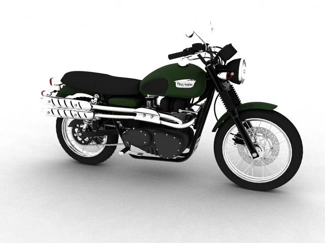 triumph scrambler 900 2012 3D Model .c4d .max .obj .3ds .fbx .stl .blend