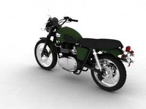 triumph scrambler 900 2012 3D 모델
