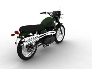 triumph scrambler 900 2012 3D 모델