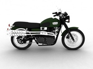 triumph scrambler 900 2012 3D 모델