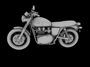 triumph scrambler 900 2012 3D 모델