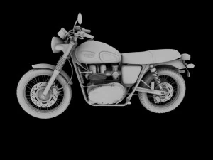 triumph scrambler 900 2012 3D Model
