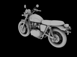 triumph scrambler 900 2012 3D 모델
