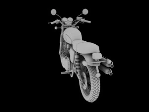 triumph scrambler 900 2012 3D Model
