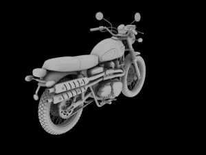 triumph scrambler 900 2012 3D Model