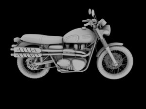 triumph scrambler 900 2012 3D 모델