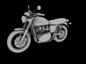 triumph scrambler 900 2012 3D 모델