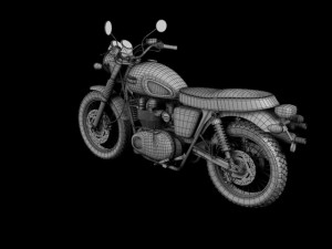 triumph scrambler 900 2012 3D 모델