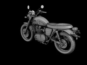 triumph scrambler 900 2012 3D Model