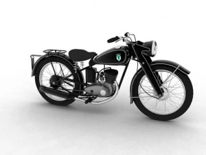 dkw rt125 1950 Modello 3D