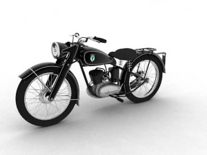 dkw rt125 1950 3D Model