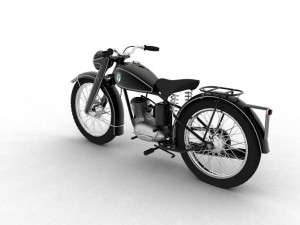 dkw rt125 1950 3D 모델