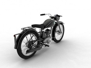 dkw rt125 1950 3D 모델