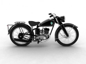 dkw rt125 1950 3D Model